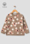 Girl's Scored Seasonal Oversize Top Sweatshirt - 2
