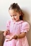 Pink Baby Collar Lace Patterned Short Sleeve Baby Girl & Girl Dress - Rose - 8