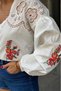 Fisto and Flower Embroidery Detailed Shirt - 4