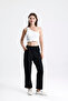 Women's Relaxed Cut Elastic Waist Trousers - 4