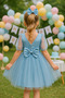 511 Evening Dress Girl's Dress Tulle Satin Pearls Wedding and Birthday - 5