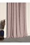 Powder Pink Linen Textured Pleated High Quality Background Curtain