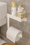 Stainless Steel Wc Paper Holder Toilet Paper Hanger White - 7