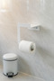 Stainless Steel Wc Paper Holder Toilet Paper Hanger White - 6