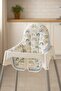 Cotton Baby Child High Chair Cushion Rainbow Blue