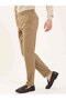 Men's Regular Fit Camel Pants - 3