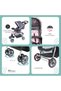 Trek Baby Stroller – One Hand Fold Baby Travel Gear – Lock, Dual Tray, Leg Rest, - 5