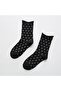 Women's Colorful Polka Dot Patterned Ultra Soft Elastic Diabetic Socks Set - 5 Pairs - 6