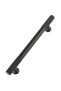 Drawer Cover Handle Aluminum Metal Black Paint t Bar (Serrated Bar) Handle Furniture Kitchen