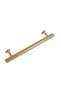 T Bar (Serrated) Diamond Sliced ​​Matte Yellow Handle Furniture Kitchen Drawer Door Handle - 2