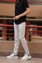Men's Back Waist Rubber Detail Cotton-linen Summer Trousers - 4