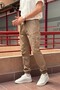 Men's, Oversize, Jogger, Comfortable Fit, Waist and Leg Elastic, Cargo Pocket Trousers - 5