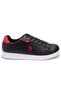 US Polo Assn CostaCN Black Red Orthopedic Casual Men's Sports Shoes - 2
