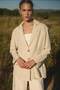 Visolin Striped Blazer - Natural - 4