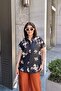 Black Classic Collar, Short Sleeve, Digital Printed Fabric, Regular Fit/Cut, Shirt - 5