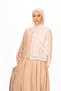 Vian Rose Superior Soft Patterned Shawl Beige - 2