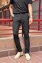 Men's Textured Stretch Fabric Old Money Culture Polyviscose Fabric Pants 24Inp288 - 4