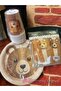 Retro (Coffee) Concept Birthday Baby Shower Plate Cup Corn Box Set with Teddy Bear - 6
