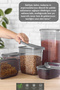 Set of 12 Food Storage Containers - Flour and Pulses Storage Box with Leak-Proof Lid 4X(2000-1300-750ml) - 2