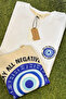 Evil Eye Bead Printed Women's Oversize T-Shirt + Cloth Bag Gift Combination – 100% Cotton - 2