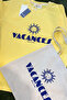 Vacances Sun Printed Women's Oversize T-Shirt + Cloth Bag Gift Summer Combination – 100% Cotton - 2