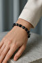 Certified Obsidian-Hematite Natural Stone Bracelet 6-8 mm - 3