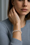 Certified Moonstone-Hematite Natural Stone Bracelet 6-8 mm - 3