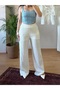 Krem Keten Pantolon - 4