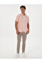 Coral Linen Blend Regular Fit Short Sleeve Shirt 50307067-Vr186 - 4