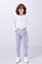Comfortable Unisex Children's Sweatpants with Elastic and Fleece Inside Pocket Gray