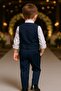 Knitted Model Suit Men with Vest / Vest Suit with Bow Tie / Shirt-Vest-Pants Suit - 2