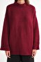 6925 Women's Wide Sleeve Soft Textured Knit Sweater Burgundy - 5