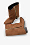 Women's Side Zipper Pointed Toe Daily Boots Volara Tan Suede