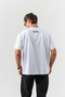 Unisex White "Best Borz Time" Text Detailed Cotton Fabric Oversize Fit Crew Neck T-Shirt - 5