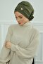 Ready-Made Turban with Accessories, Khaki Green, Ht-95 - 4