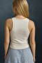 Twill Camisole Halterneck Crop - 3