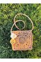 Shoulder Bag Lined and Snap Fastener / Bag Charm / Beach Bag / Paper Rope Hand Knitted - 2