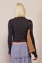 Smoked V-Neck Long Sleeve Camisole Body Mg2192 - 5