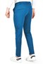 Men's Blue Elastic Waist Slim Fit Lycra Double Leg Combed Cotton Sports Trousers 2502385 - 6