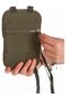 Women's Khaki Crinkle Fabric Phone Holder Casual Wallet and Shoulder Bag - 4