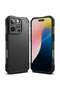 iPhone 16 Pro Max Case Cover | Rugged Gear Series | Back Phone Cover- Black