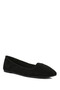 Women Black Microfiber Casual Ballerinas