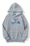 Unisex Gray Hooded Sweatshirt – Summer Vbs Printed, Thick Fabric with Hood