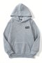 Unisex Gray Hooded Sweatshirt – Limited Edition Minimal, Thick Fabric with Raised Letters