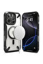 iPhone 16 Pro Case Cover | Fusion X Magnetic Series| Back Phone Cover- Black