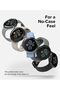 Google Pixel Watch Slim Case Cover - Clear + Matte Black - 3