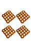 4Pcs Wooden Coasters,Kitchen Mats,Table Mats,BB3029