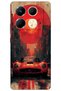 Infinix Note 40 4g Case Hd Pattern Printed Back Cover - Red Mercedes