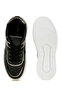 Women Metallic Paneling Platform Sneakers Black Pewter - 4
