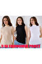 Women's Lycra Zero Sleeve Fisherman's Collar 3-Pack Economic Package